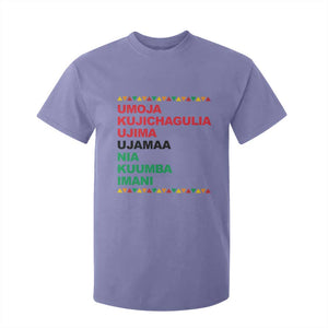 7 Principles Of Kwanzaa T Shirt For Kid African American Holiday Gift TS12 Violet Print Your Wear