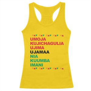 7 Principles Of Kwanzaa Racerback Tank Top African American Holiday Gift TS12 Daisy Print Your Wear