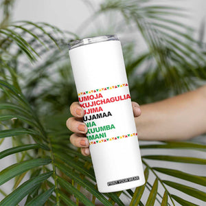 7 Principles Of Kwanzaa Skinny Tumbler African American Holiday Gift TS12 Print Your Wear