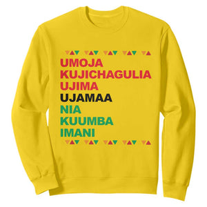 7 Principles Of Kwanzaa Sweatshirt African American Holiday Gift TS12 Daisy Print Your Wear