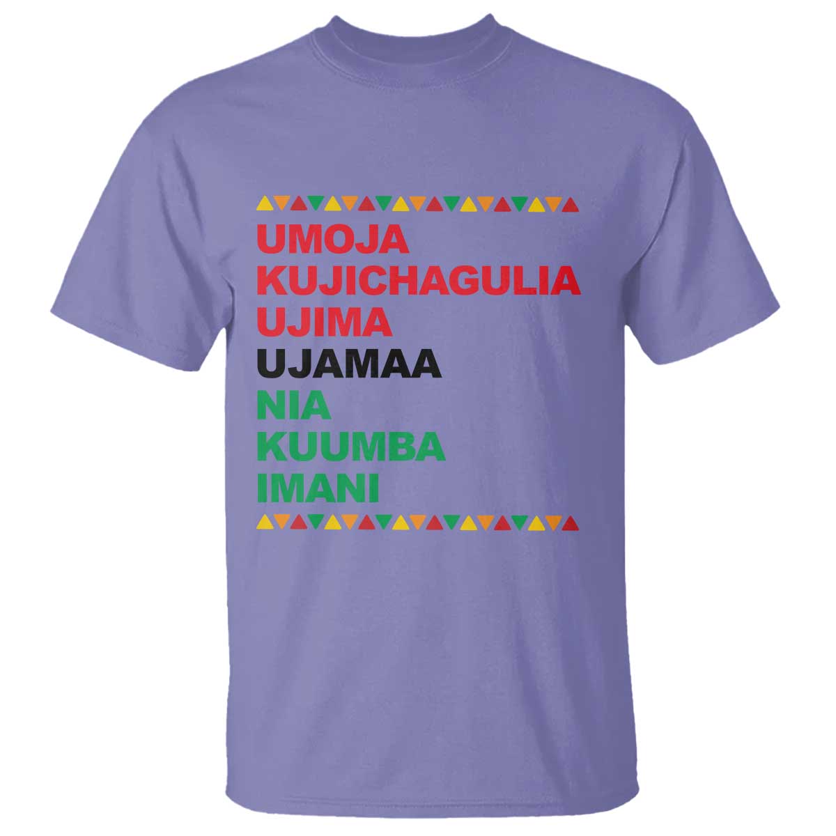 7 Principles Of Kwanzaa T Shirt African American Holiday Gift TS12 Violet Print Your Wear