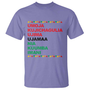 7 Principles Of Kwanzaa T Shirt African American Holiday Gift TS12 Violet Print Your Wear