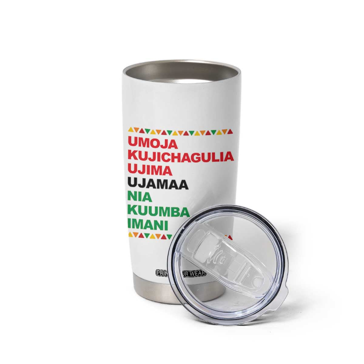 7 Principles Of Kwanzaa Tumbler Cup African American Holiday Gift TS12 Print Your Wear