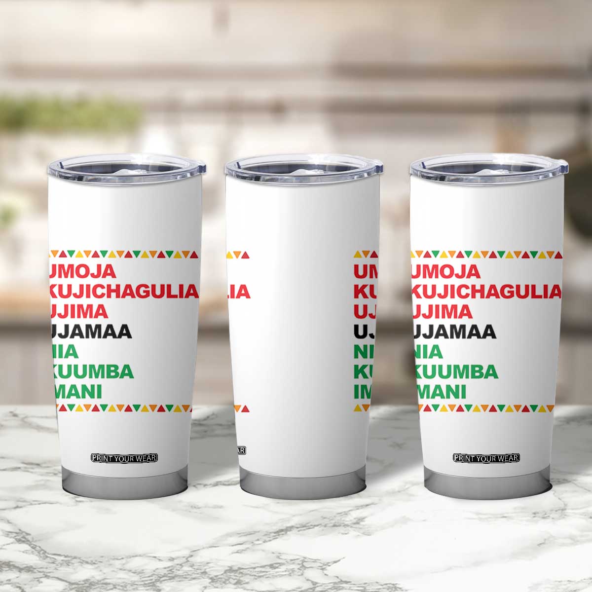 7 Principles Of Kwanzaa Tumbler Cup African American Holiday Gift TS12 Print Your Wear