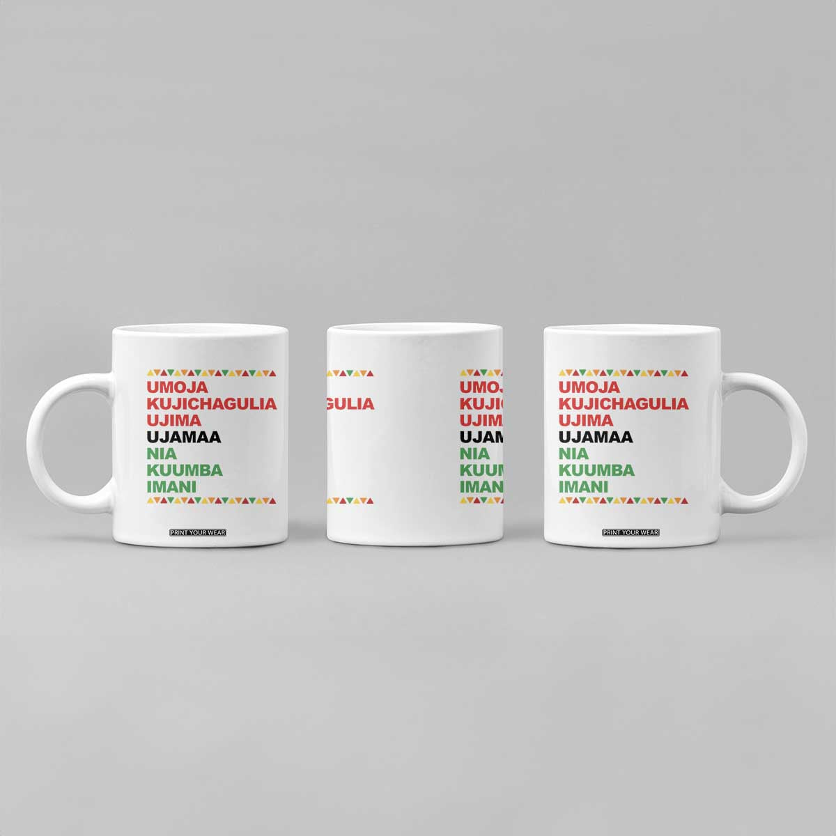 7 Principles Of Kwanzaa Coffee Mug African American Holiday Gift TS12 Print Your Wear