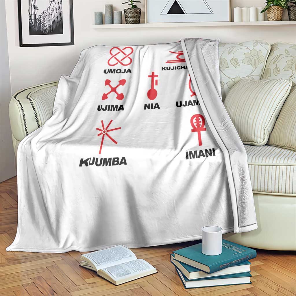 Nguzo Saba Seven Principles Of Kwanzaa Celebration Gift Throw Blanket TS12 Print Your Wear