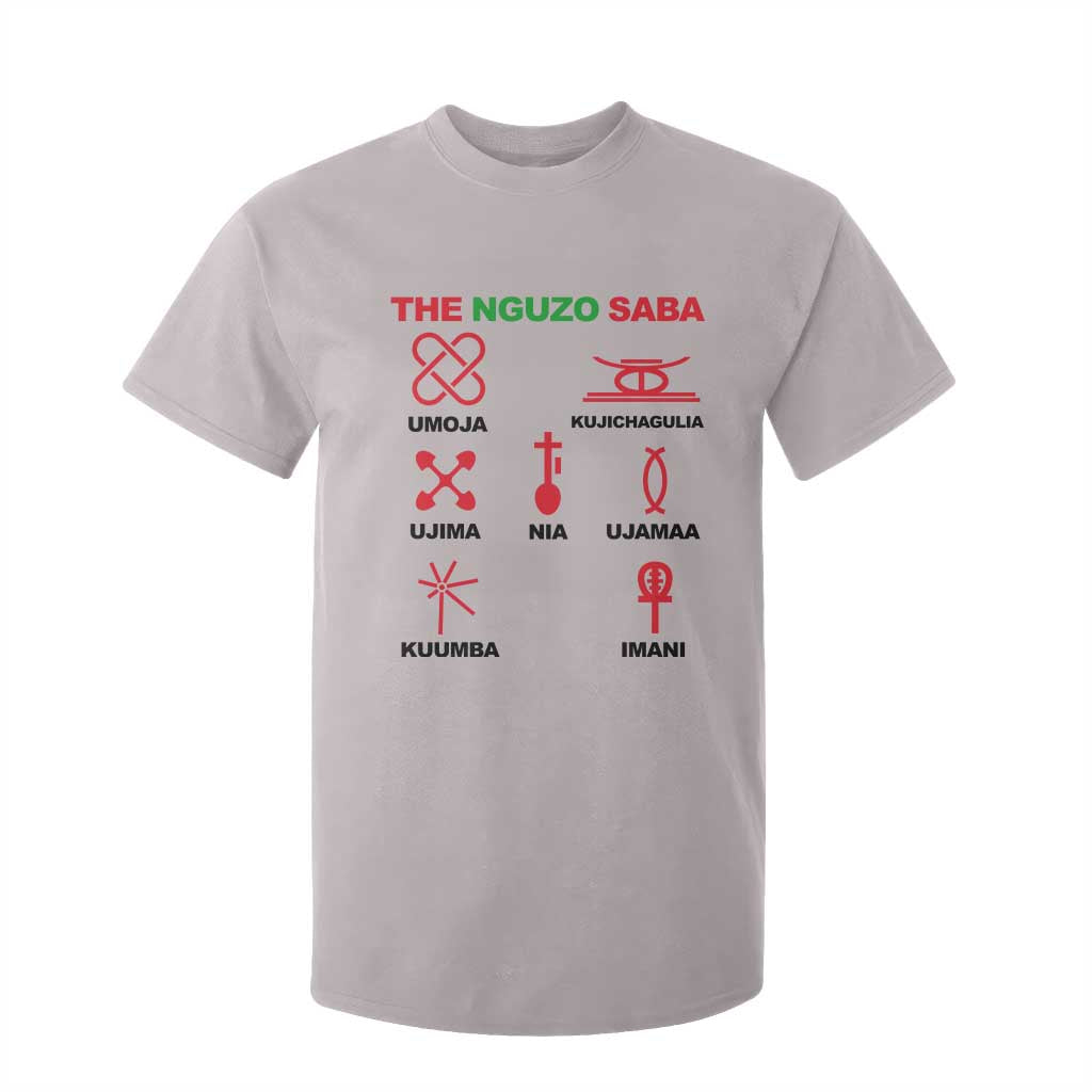 Nguzo Saba Seven Principles Of Kwanzaa Celebration Gift T Shirt For Kid TS12 Ice Gray Print Your Wear