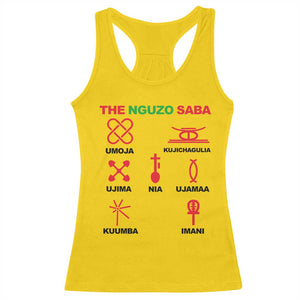Nguzo Saba Seven Principles Of Kwanzaa Celebration Gift Racerback Tank Top TS12 Daisy Print Your Wear