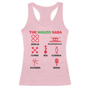 Nguzo Saba Seven Principles Of Kwanzaa Celebration Gift Racerback Tank Top TS12 Light Pink Print Your Wear