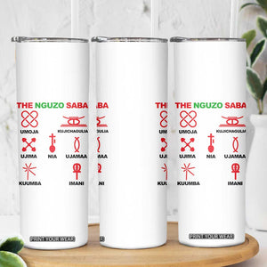 Nguzo Saba Seven Principles Of Kwanzaa Celebration Gift Skinny Tumbler TS12 Print Your Wear