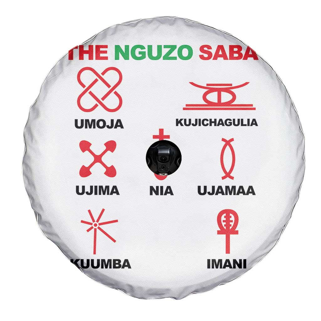 Nguzo Saba Seven Principles Of Kwanzaa Celebration Gift Spare Tire Cover TS12 Print Your Wear