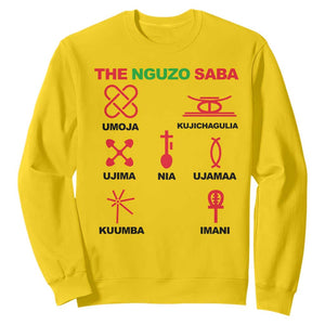 Nguzo Saba Seven Principles Of Kwanzaa Celebration Gift Sweatshirt TS12 Daisy Print Your Wear