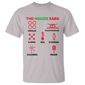 Nguzo Saba Seven Principles Of Kwanzaa Celebration Gift T Shirt TS12 Ice Gray Print Your Wear