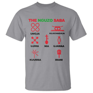 Nguzo Saba Seven Principles Of Kwanzaa Celebration Gift T Shirt TS12 Sport Gray Print Your Wear