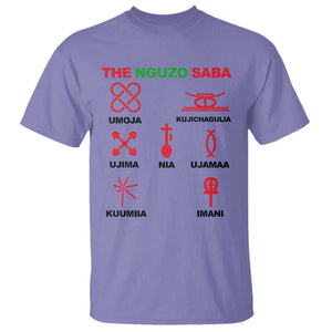 Nguzo Saba Seven Principles Of Kwanzaa Celebration Gift T Shirt TS12 Violet Print Your Wear