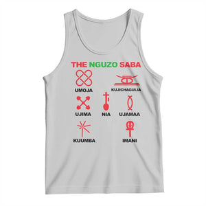 Nguzo Saba Seven Principles Of Kwanzaa Celebration Gift Tank Top TS12 Ash Print Your Wear