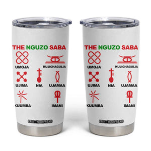 Nguzo Saba Seven Principles Of Kwanzaa Celebration Gift Tumbler Cup TS12 White Print Your Wear