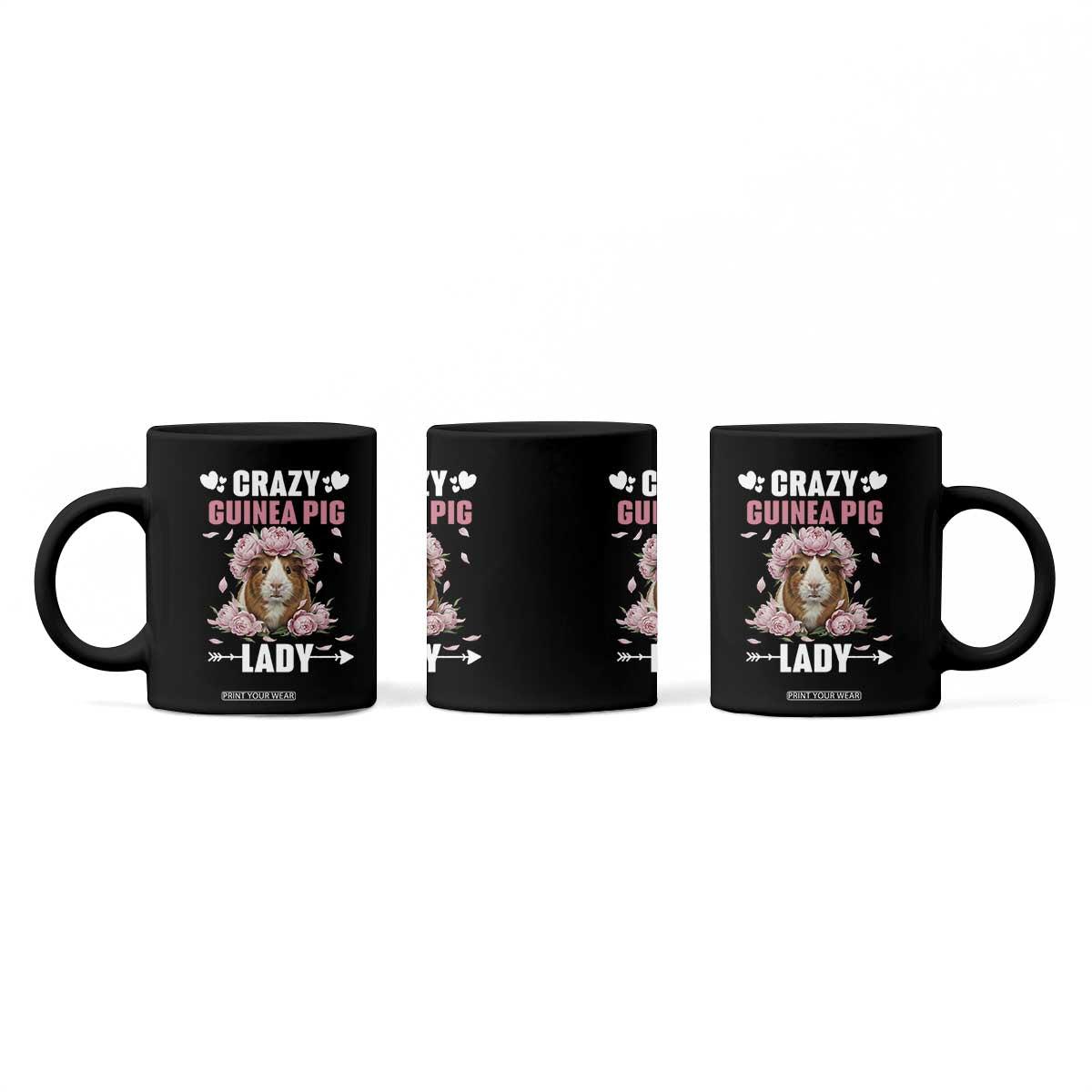 Funny Crazy Guinea Pig Lady Coffee Mug Cavy Mom Gift TS12 Print Your Wear