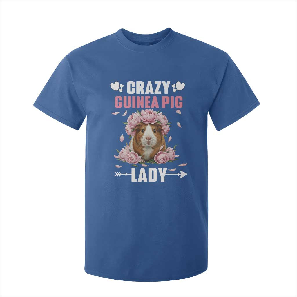 Funny Crazy Guinea Pig Lady T Shirt For Kid Cavy Mom Gift TS12 Royal Blue Print Your Wear