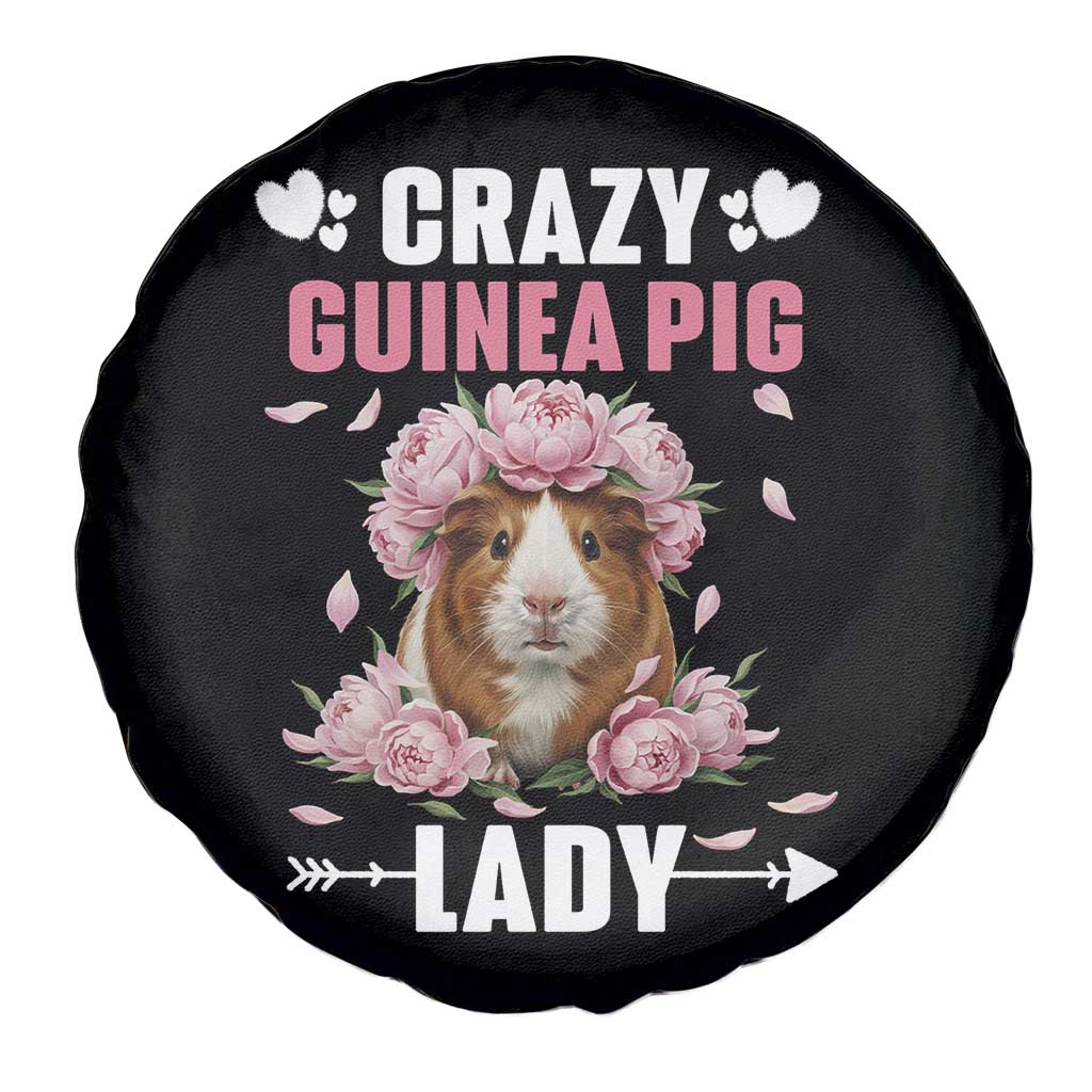 Funny Crazy Guinea Pig Lady Spare Tire Cover Cavy Mom Gift TS12 Print Your Wear