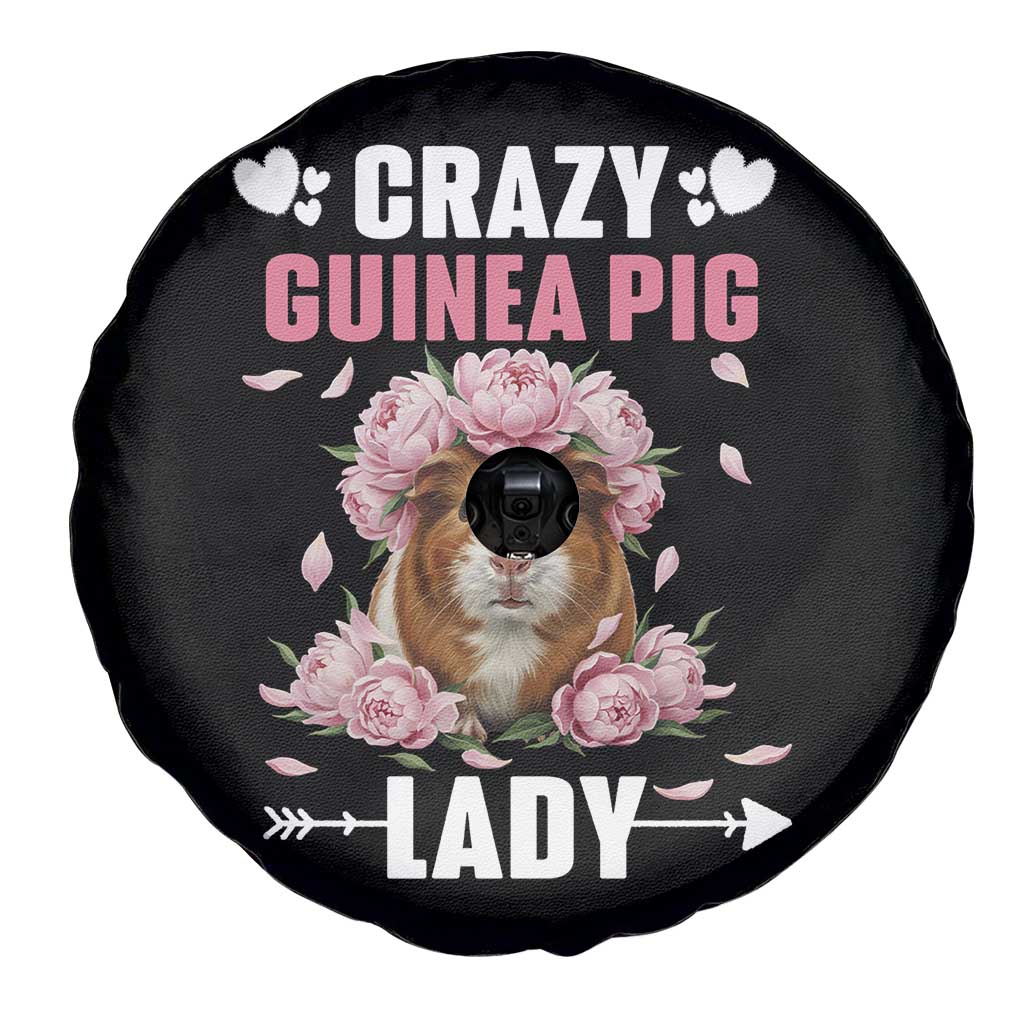 Funny Crazy Guinea Pig Lady Spare Tire Cover Cavy Mom Gift TS12 Print Your Wear