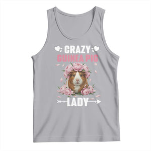 Funny Crazy Guinea Pig Lady Tank Top Cavy Mom Gift TS12 Athletic Heather Print Your Wear