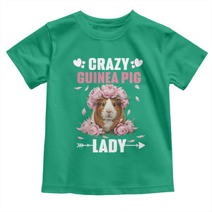 Funny Crazy Guinea Pig Lady Toddler T Shirt Cavy Mom Gift TS12 Irish Green Print Your Wear