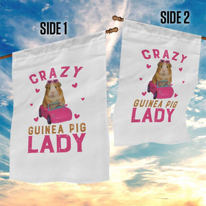 Crazy Guinea Pig Lady Garden Flag Funny Pet Lover Gift TS12 Print Your Wear