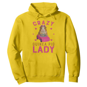 Crazy Guinea Pig Lady Hoodie Funny Pet Lover Gift TS12 Daisy Print Your Wear