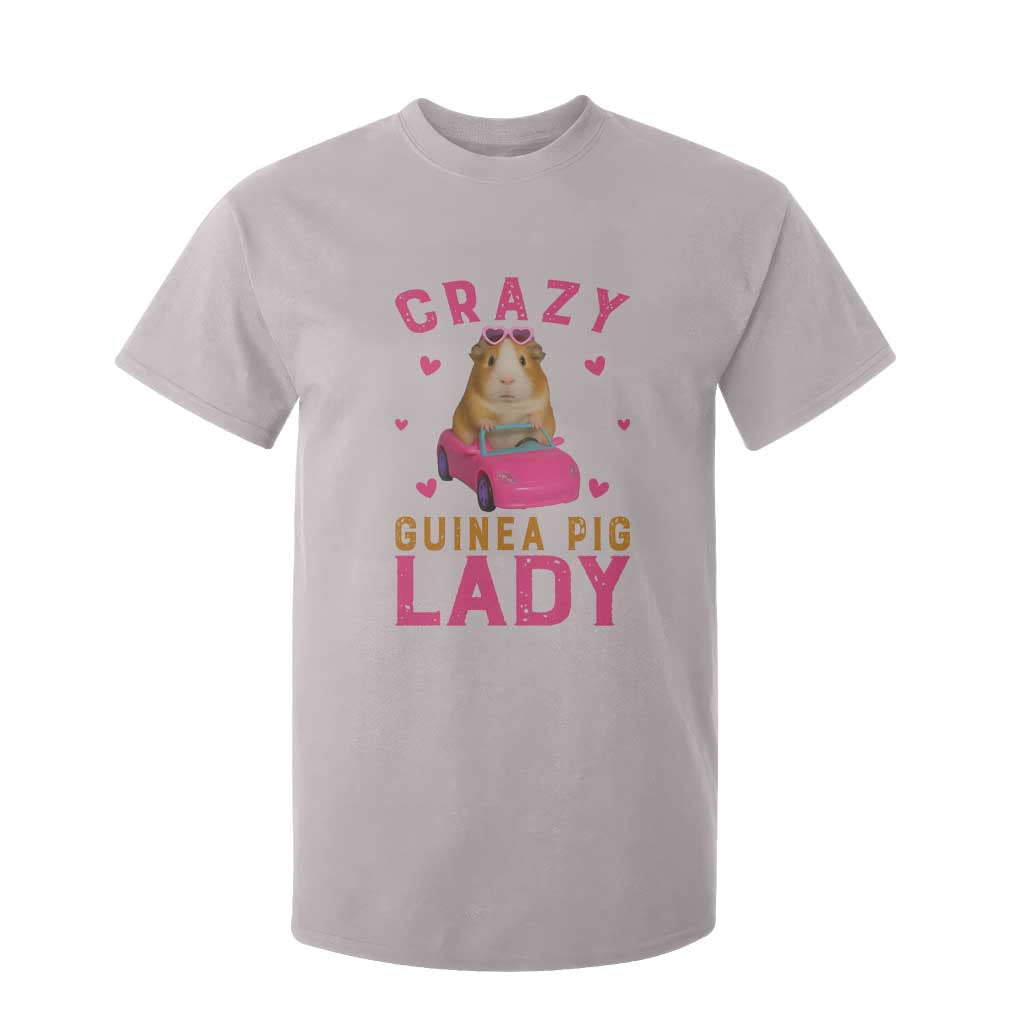 Crazy Guinea Pig Lady T Shirt For Kid Funny Pet Lover Gift TS12 Ice Gray Print Your Wear