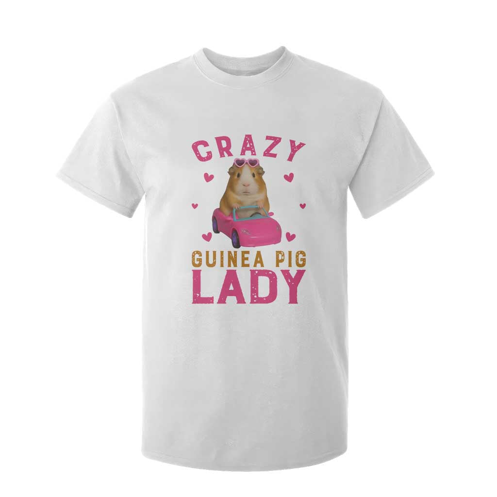 Crazy Guinea Pig Lady T Shirt For Kid Funny Pet Lover Gift TS12 White Print Your Wear