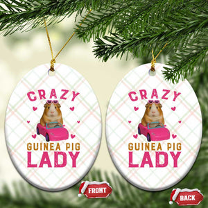 Crazy Guinea Pig Lady Ceramic Ornament Funny Pet Lover Gift TS12 Print Your Wear