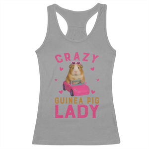Crazy Guinea Pig Lady Racerback Tank Top Funny Pet Lover Gift TS12 Sport Gray Print Your Wear