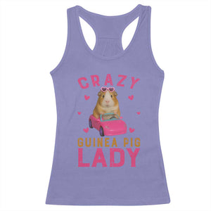 Crazy Guinea Pig Lady Racerback Tank Top Funny Pet Lover Gift TS12 Violet Print Your Wear