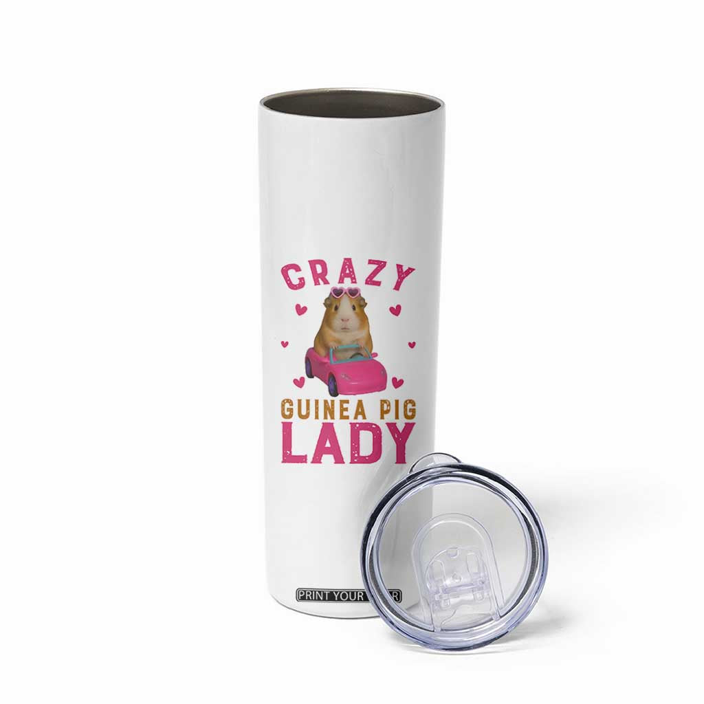 Crazy Guinea Pig Lady Skinny Tumbler Funny Pet Lover Gift TS12 Print Your Wear