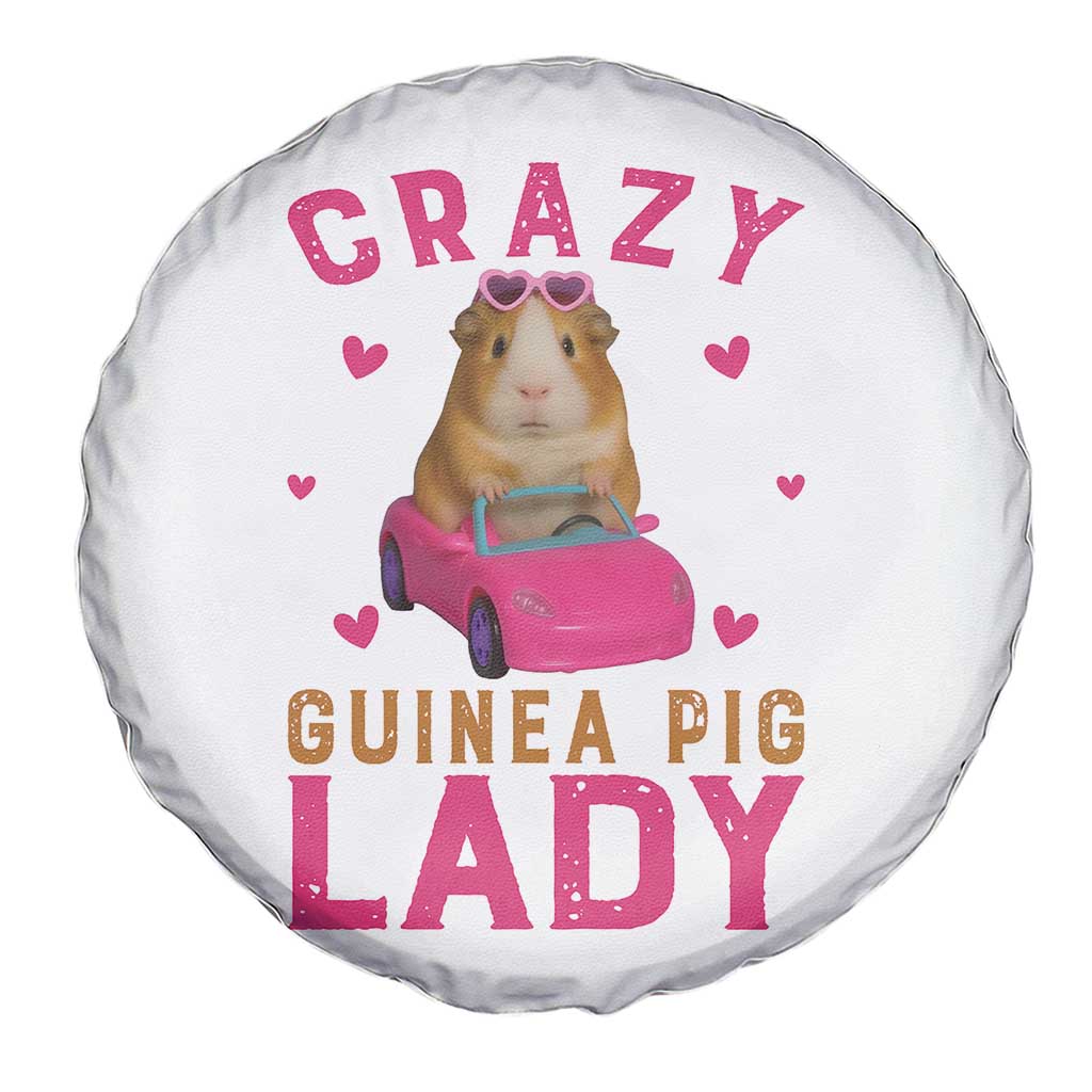 Crazy Guinea Pig Lady Spare Tire Cover Funny Pet Lover Gift TS12 Print Your Wear