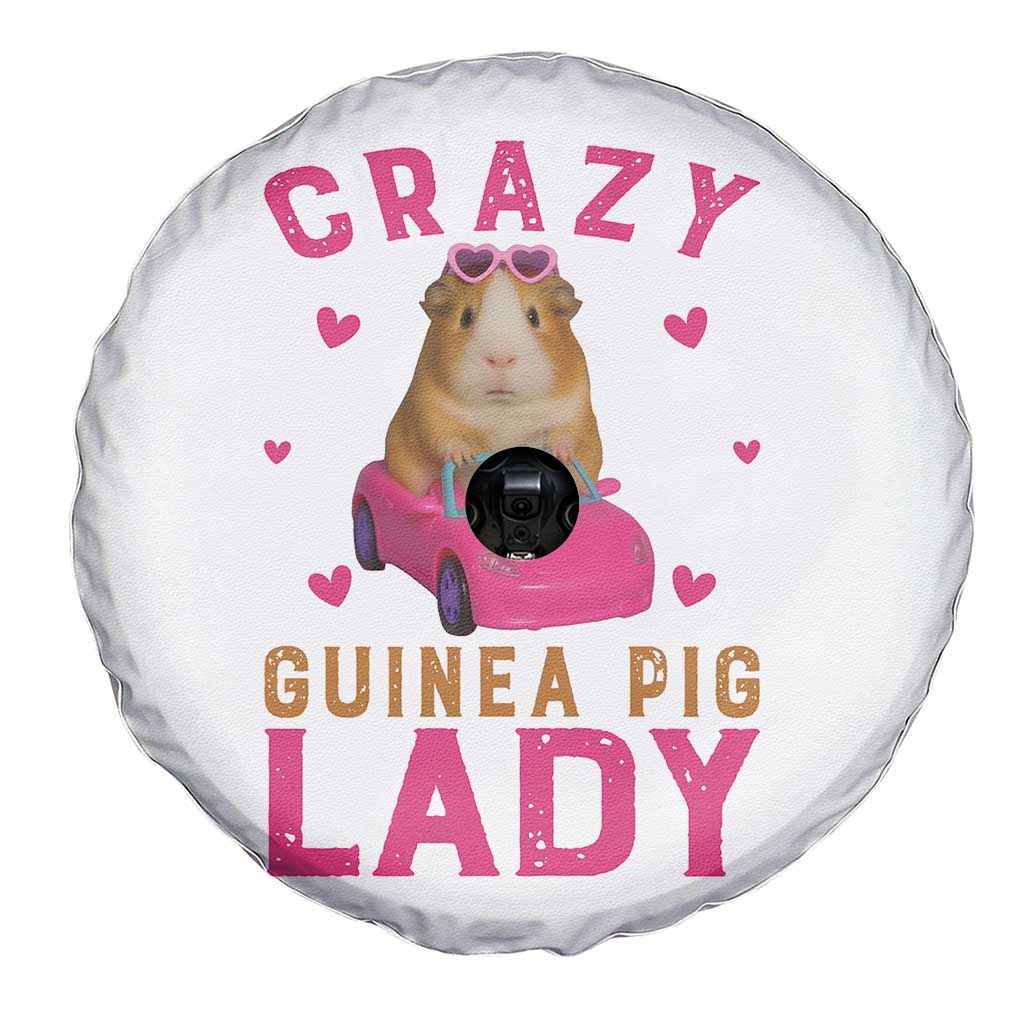 Crazy Guinea Pig Lady Spare Tire Cover Funny Pet Lover Gift TS12 Print Your Wear