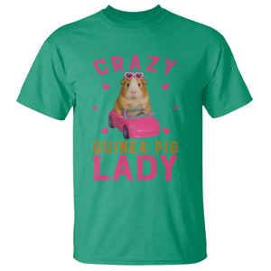 Crazy Guinea Pig Lady T Shirt Funny Pet Lover Gift TS12 Irish Green Print Your Wear