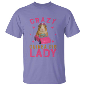 Crazy Guinea Pig Lady T Shirt Funny Pet Lover Gift TS12 Violet Print Your Wear
