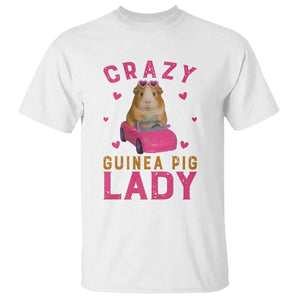 Crazy Guinea Pig Lady T Shirt Funny Pet Lover Gift TS12 White Print Your Wear