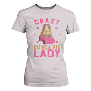 Crazy Guinea Pig Lady T Shirt For Women Funny Pet Lover Gift TS12 Ice Gray Print Your Wear