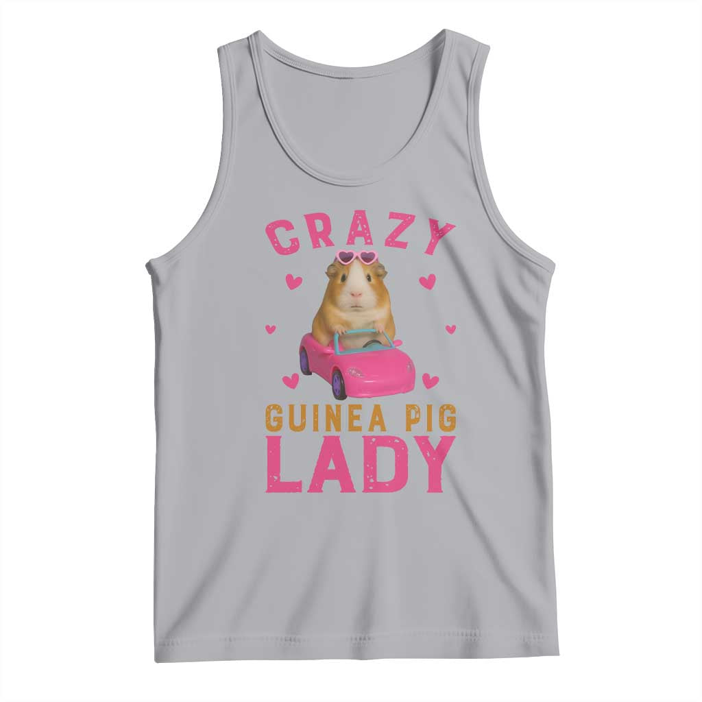 Crazy Guinea Pig Lady Tank Top Funny Pet Lover Gift TS12 Athletic Heather Print Your Wear