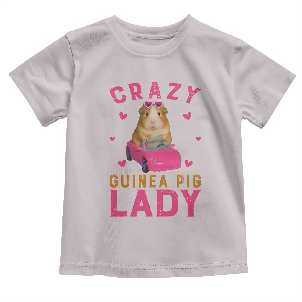 Crazy Guinea Pig Lady Toddler T Shirt Funny Pet Lover Gift TS12 Ice Gray Print Your Wear