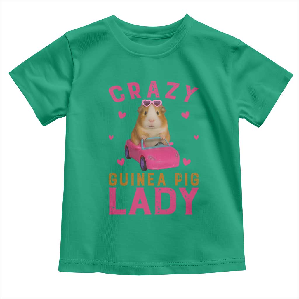 Crazy Guinea Pig Lady Toddler T Shirt Funny Pet Lover Gift TS12 Irish Green Print Your Wear