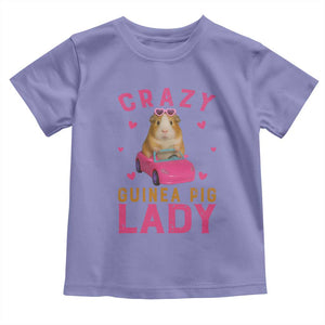 Crazy Guinea Pig Lady Toddler T Shirt Funny Pet Lover Gift TS12 Violet Print Your Wear