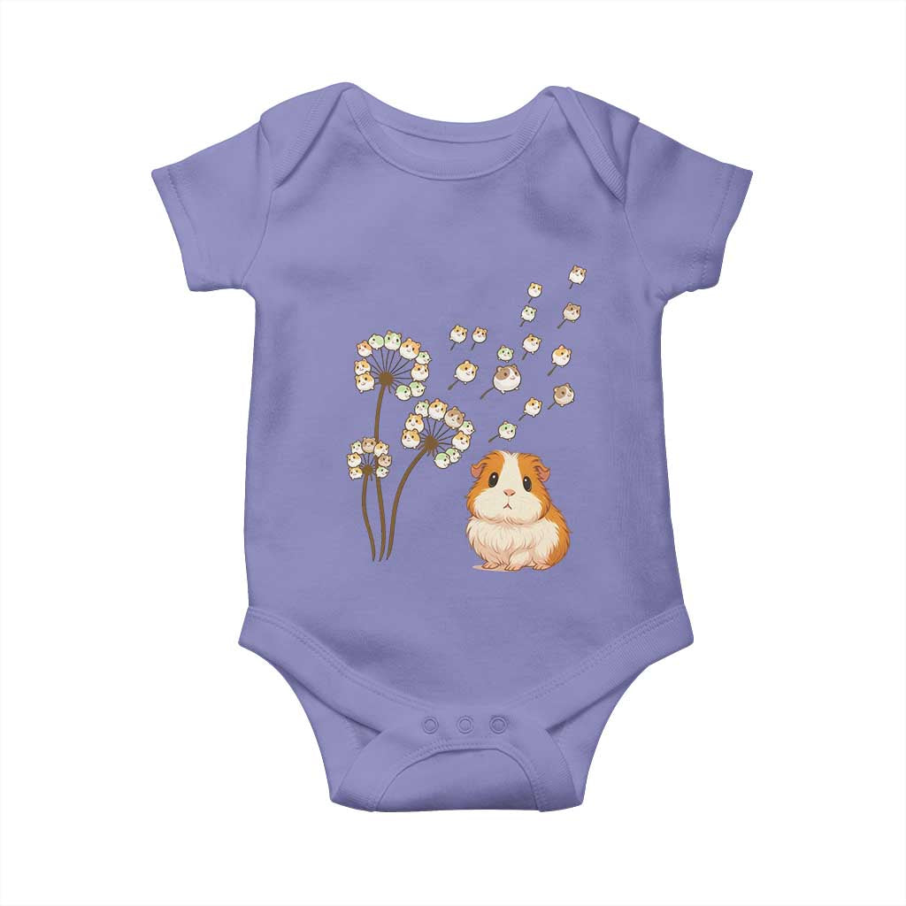 Flower Guinea Pig Dandelion Baby Onesie Funny Cavy Lover Gift TS12 Violet Print Your Wear