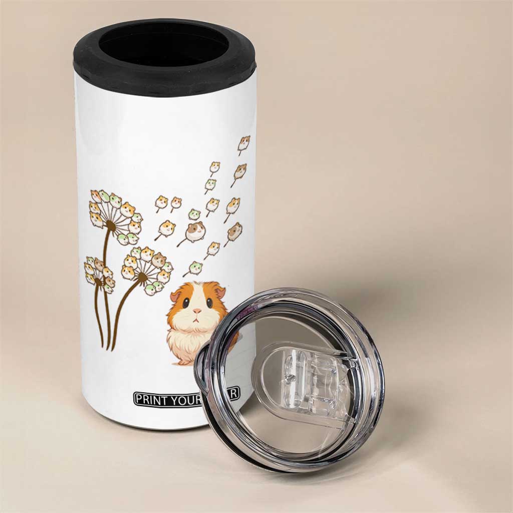 Flower Guinea Pig Dandelion 4 in 1 Can Cooler Tumbler Funny Cavy Lover Gift TS12 Print Your Wear