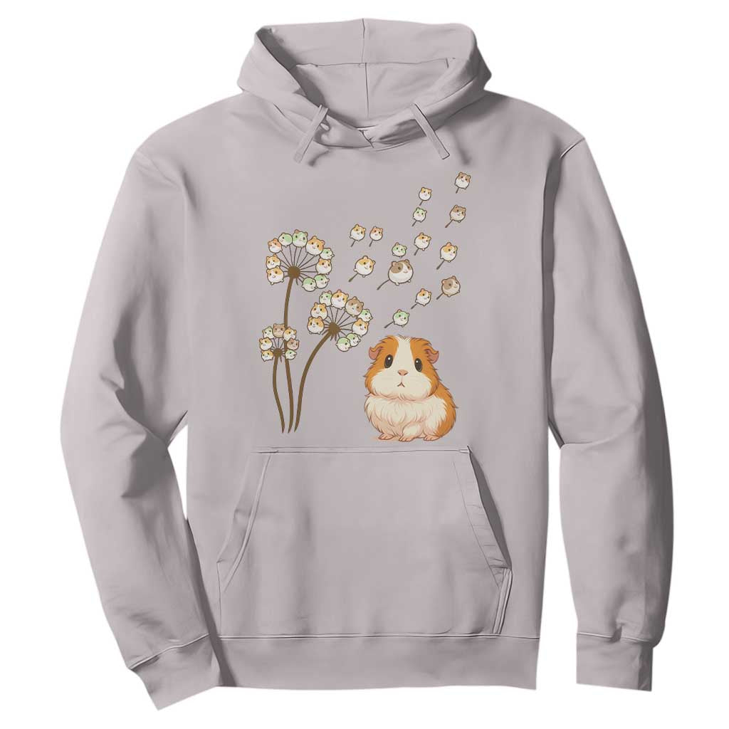 Flower Guinea Pig Dandelion Hoodie Funny Cavy Lover Gift TS12 Ice Gray Print Your Wear