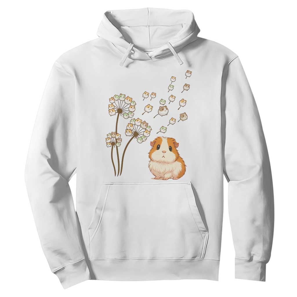 Flower Guinea Pig Dandelion Hoodie Funny Cavy Lover Gift TS12 White Print Your Wear