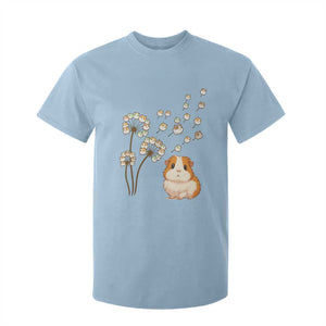 Flower Guinea Pig Dandelion T Shirt For Kid Funny Cavy Lover Gift TS12 Light Blue Print Your Wear